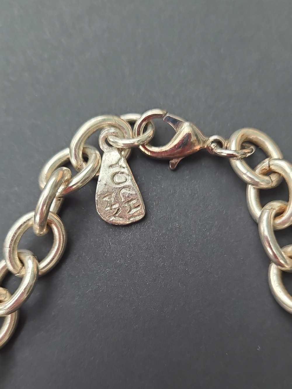 Yochi Silver-Tone Coin Charm Necklace with Dangling Medallions - Picture 5 of 9